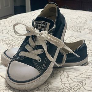 Kids Black Converse Tennis Shoes